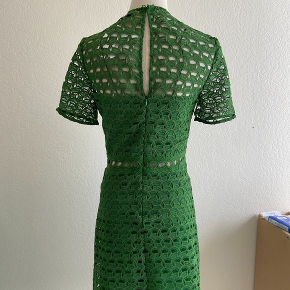 SELF PORTRAIT Lace Mini Dress - Green, Size 38/S, NWT - Picture 2 of 4